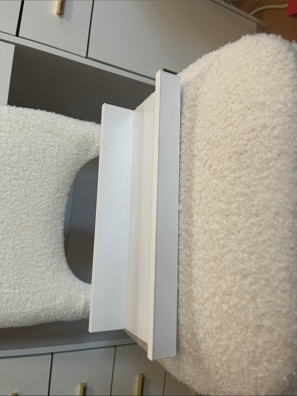 White Minimalist Shelf - Modern Wall Organizer
